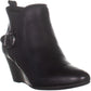 Anne Klein Abilene Pointed Toe Wedge Ankle Boots Black Black Size 11 M