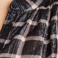 Rebecca Taylor Women's Plaid Long Sleeve Button up Top Black Size X-Small