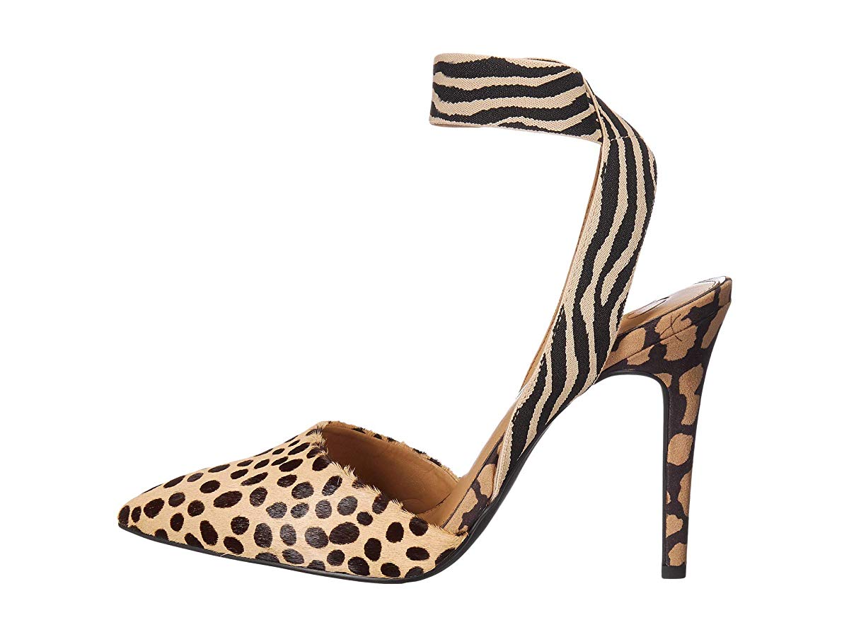Jessica Simpson Women's Animal Print Perinna Pump Brown Size 8 M