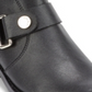 DKNY Women's Padded Mina Square Toe Block Heel Zip up Leather Booties Black Size 9 M