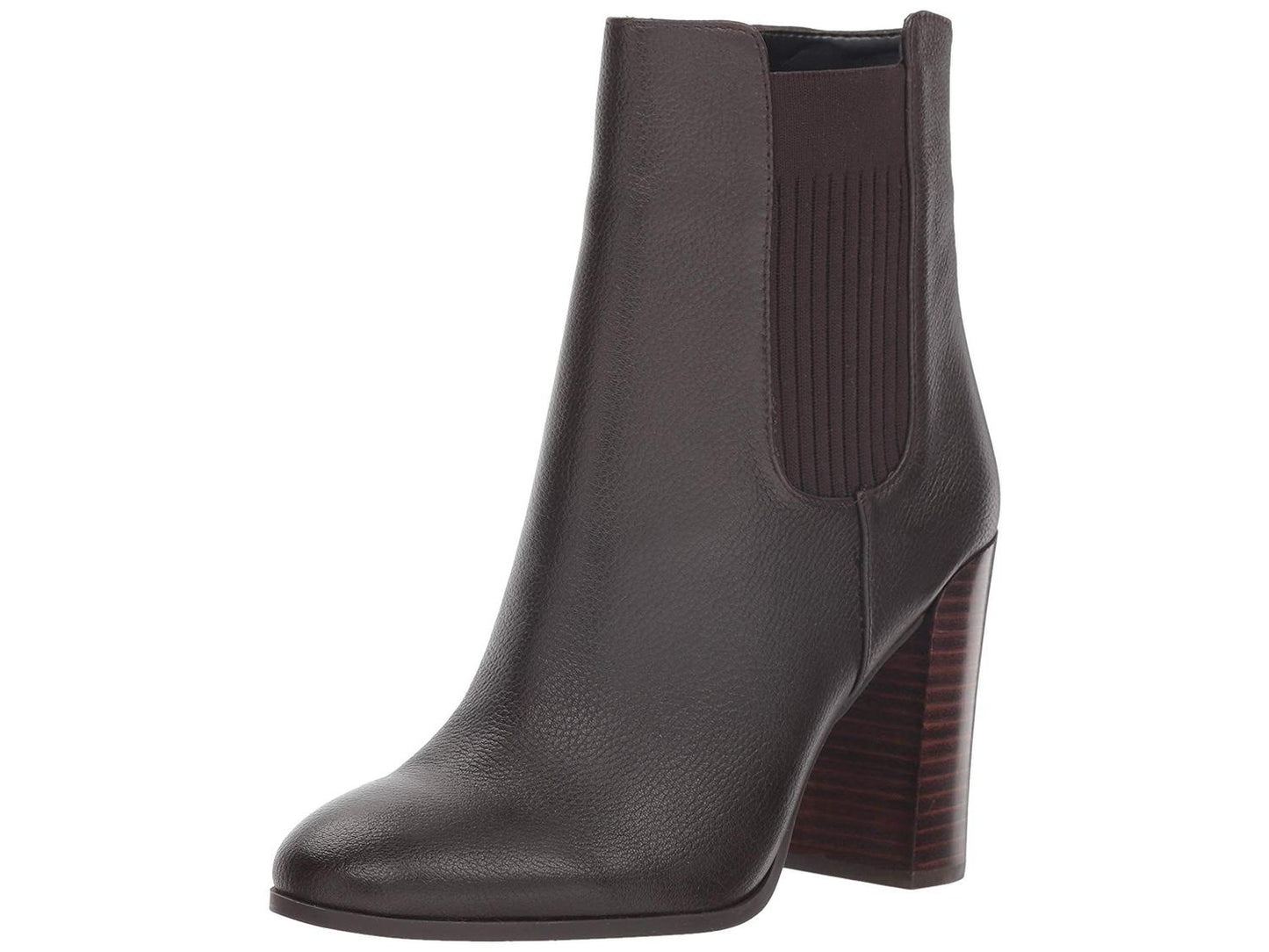 Kenneth Cole Women's Justin Leather Almond Toe Ankle Fashion Boots Brown Size 7.5 M