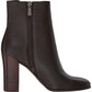 Kenneth Cole Women's Justin Leather Almond Toe Ankle Fashion Boots Brown Size 7.5 M