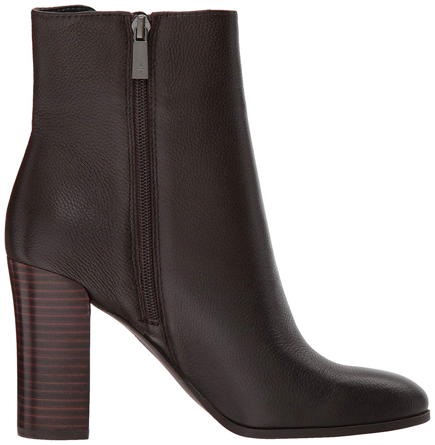 Kenneth Cole Women's Justin Leather Almond Toe Ankle Fashion Boots Brown Size 7.5 M
