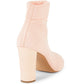 Avec Les Filles Women's Mariah Heeled Sandal, avec Pink/White Stretch Knit, Size 7 M