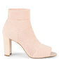 Avec Les Filles Women's Mariah Heeled Sandal, avec Pink/White Stretch Knit, Size 7 M