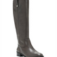 INC International Concepts Women's Fawne Leather Tall Riding Boots Gray Size 6.5 M