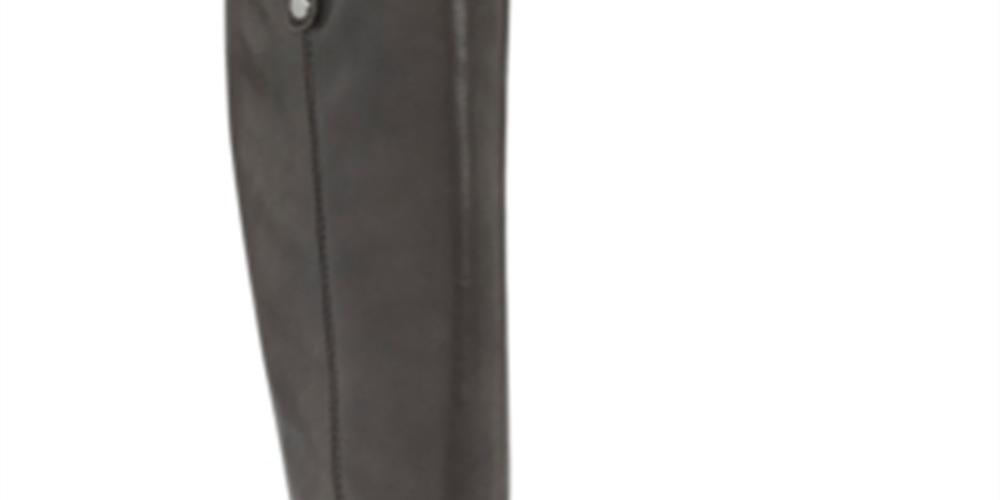 INC International Concepts Women's Fawne Leather Tall Riding Boots Gray Size 6.5 M