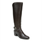 LifeStride Women's Wide Calf Slip Resistant Round Toe Block Heel Zip up Dress Heeled Boots Brown -Size 9.5