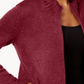 Karen Scott Women's Zip Front Cardigan Red Size XX-Large