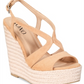 XOXO Women's Sabeen Open Toe Casual Espadrille Sandals Sand Size 9M