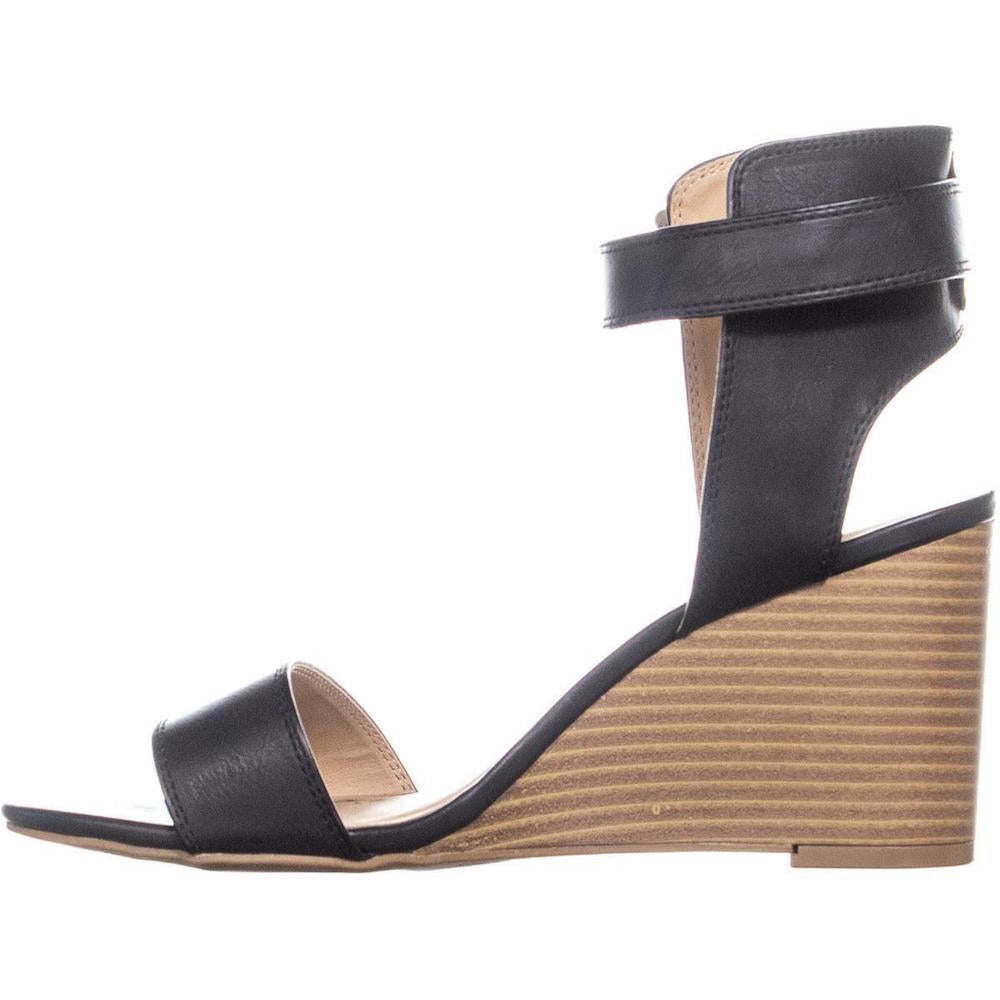 American Rag Womens Aislinn Open Toe Casual Ankle Strap Sandals Black Size 9.5M