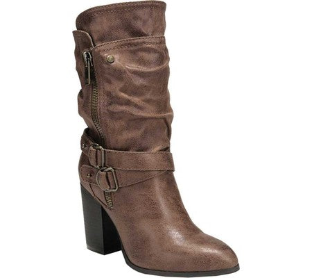 Women's Carlos by Carlos Santana Paisley Mid Calf Boot Brown Size 10 M