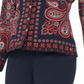 Tommy Hilfiger Women's Paisley Print Button up Blouse White Size S