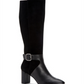 Alfani Womens Nelsonn Faux Suede Tall Riding Boots Black Size 7 M