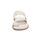 Michael Kors Women's Pratt Flat Sandal White Size 10