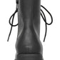 American Rag Womens Franie Leather Closed Toe Ankle Combat Boots Black Size 7.5 M
