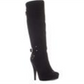Guess Women's Fabric Almond Toe Over Knee Fashion Boots Black  Size 8.5 M