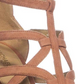 Michael Michael Kors Women's Sandra Plaatfrom Suede Open Toe Special Occasion Brown Size -11 M
