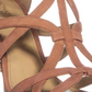 Michael Michael Kors Women's Sandra Plaatfrom Suede Open Toe Special Occasion Brown Size -11 M
