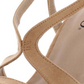 XOXO Womens Sabeen Suede Open Toe Casual Ankle Strap Sandals, Sand, Size 8.5
