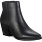 American Rag Womens Eryn Leather Heels Booties Black 10 M