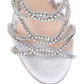 Jewel Badgley Mischka Women's Champagne Satin  Sandal Pink Size 8.5 M