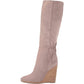 Charles by Charles David Women's Casual Boots Hampton Suede Wedge Boot Brown Size 8.5M