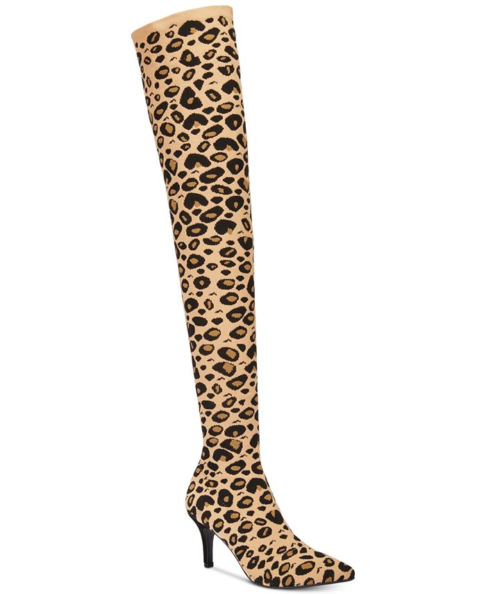 INC International Concepts Women's Briella Sock Over the Brown Size 8.5 M