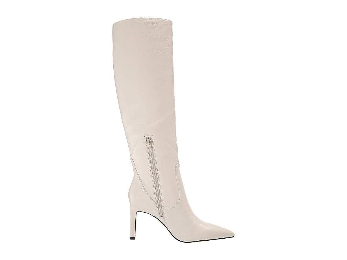Nine West Women's Maxim Knee High Boot Chic Cream Brown Size 11 M