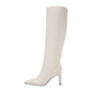 Nine West Women's Maxim Knee High Boot Chic Cream Brown Size 11 M