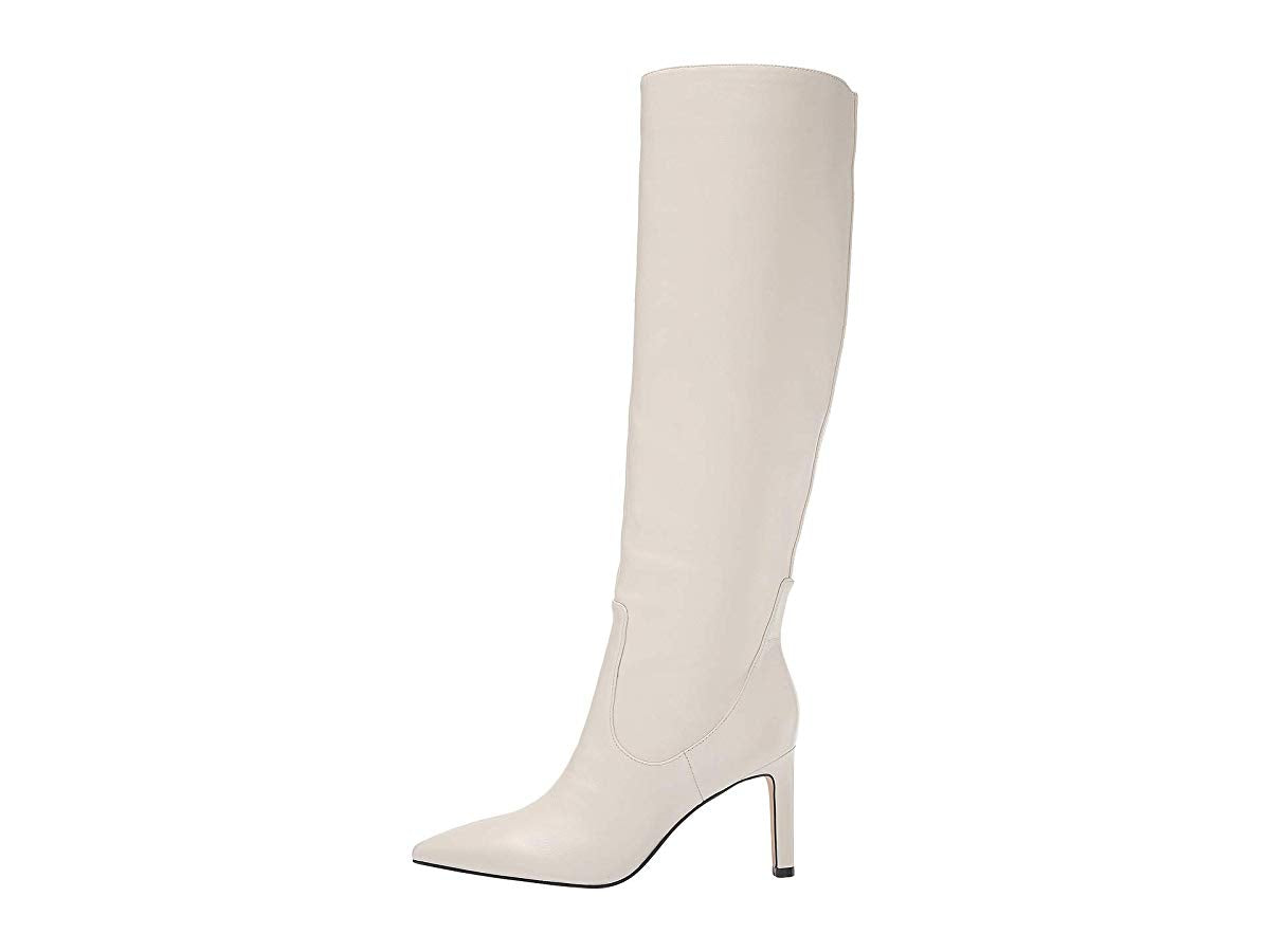 Nine West Women's Maxim Knee High Boot Chic Cream Brown Size 11 M