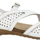 Easy Street Women's Trek Slingback Sandals White Size 11