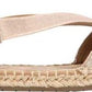 Kenneth Cole Reaction Women's How Elastic Fabric Round Toe Casual Slide Sandals Gold Size 6 M