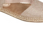 Kenneth Cole Reaction Women's How Elastic Fabric Round Toe Casual Slide Sandals Gold Size 6 M
