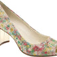 Anne Klein Women's Meredith Peep Toe Pump White Size 10 M