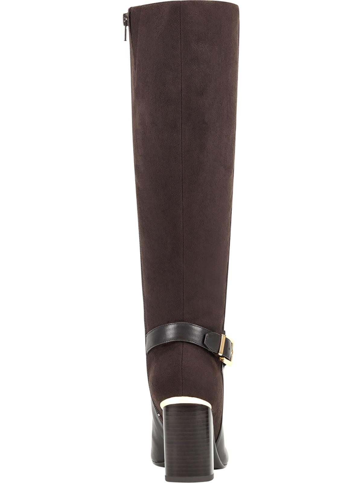 Bandolino Womens Bilya Leather Knee-High Riding Boots Brown 9.5 M