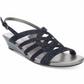 Karen Scott Women's Dasha Fabric Open Toe Casual Ankle Strap Sandals Blue Size 7.5 M