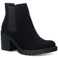 American Rag Womens Black Platform Goring Cushioned Morghan Round Toe Platform Zip-up Booties Size 7 M