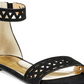 Thalia Sodi Women's Jacey Fabric Open Toe Casual Ankle Strap Sandel Black Size 8.5 M