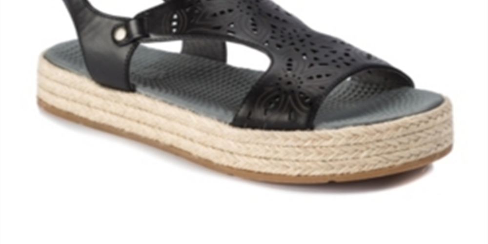 Bare Traps Womens Bernedette Open Toe Casual T-Strap Sandals Black Size 8 M