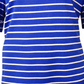 American Rag Women's Boat Neck Striped Knit Top Brown Size 9.5 M