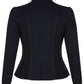 City Chic Women's Jacket Piping Praise  Black Size 22W