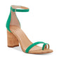 INC International Concepts Women's Wanada Open Toe Ankle Strap Classic Pumps Green Size 9.5 M-WC