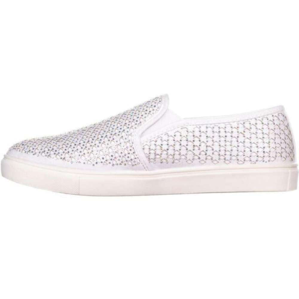Material Girl Women's Meidyth Low Top Slip on Fashion Sneakers White Size 5.5 M