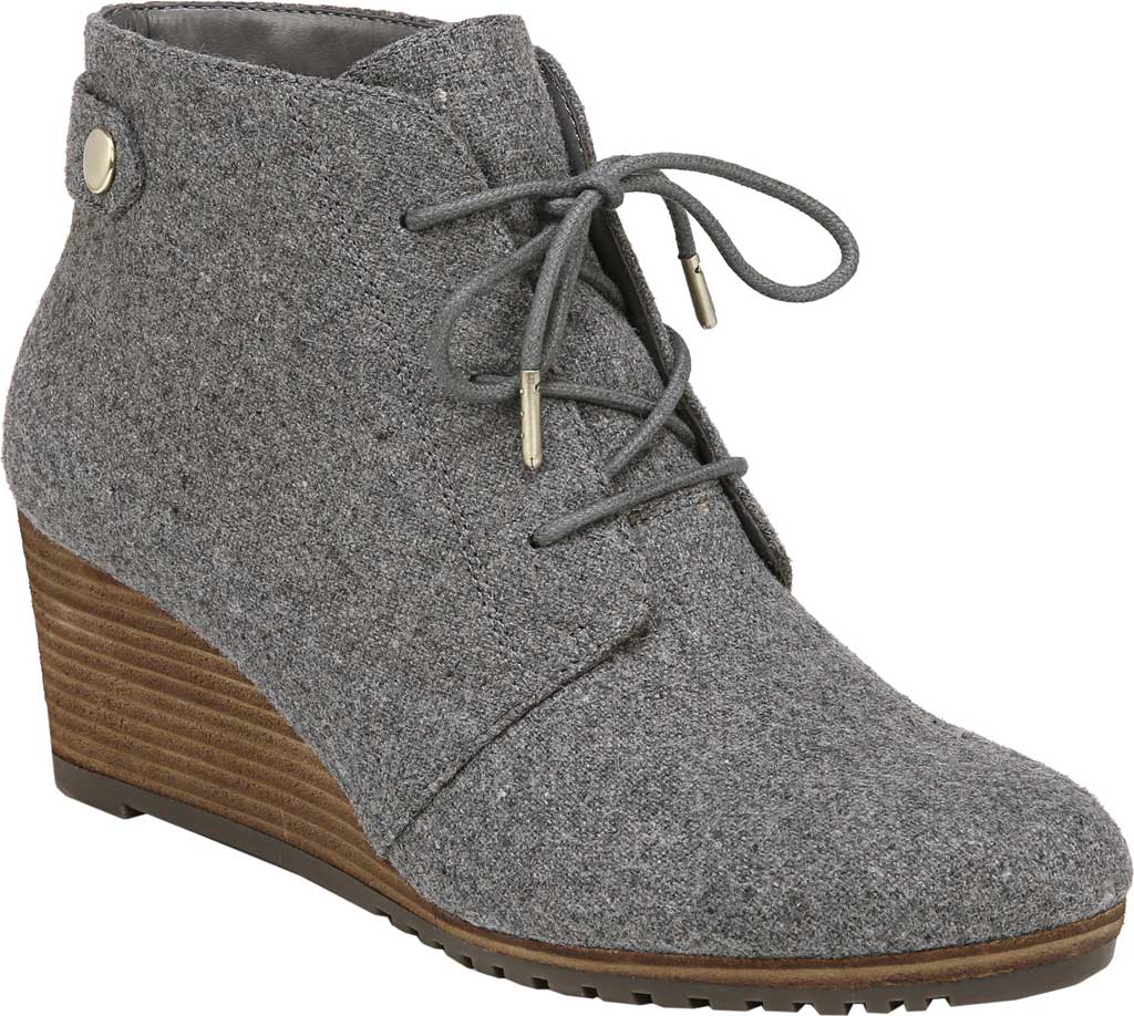 Dr. Scholl's Women's Conquer Wedge Bootie Gray Size 8.5 M