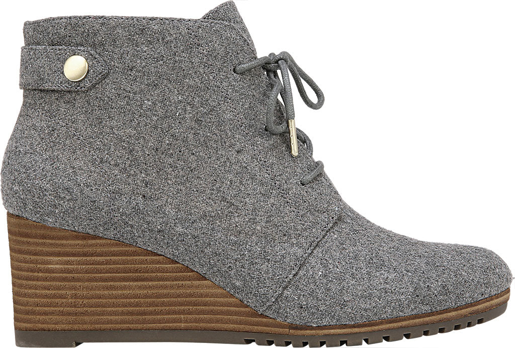 Dr. Scholl's Women's Conquer Wedge Bootie Gray Size 8.5 M