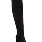 मटेरियल गर्ल वीमेन ब्रेवी फॉक्स स्यूड टॉल ओवर द नी बूट्स ब्लैक साइज़ 5 M
