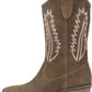 White Mountain Women's Caraway Cowgirl Boot Leather Brown Size 6.5 M