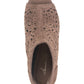 American Rag Women's Round Toe Block Heel Zip up Leather Shootie Brown Size 11 M