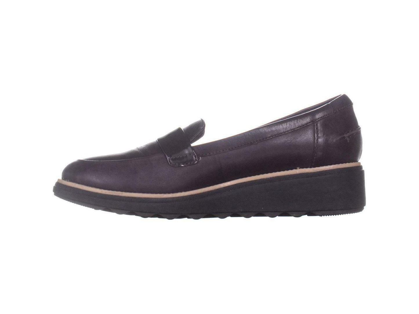 Clarks Women's Sharon Gracie Leather Closed Toe Loafers Purple Size 5 M